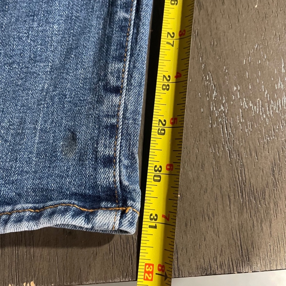 American Eagle Mens 29x34 Blue Jeans AirFlex Straight Leg 07/23 834945048 - Picture 4 of 8